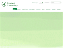 Tablet Screenshot of ethnobiology.org